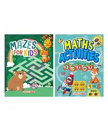 Maths Activities and Mazes Book Pack of 2 - English