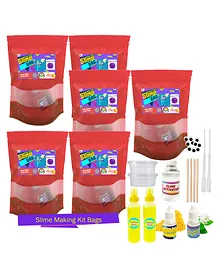 Yellow Nuts Slime Making Kit Pack of 6 - Multicolour