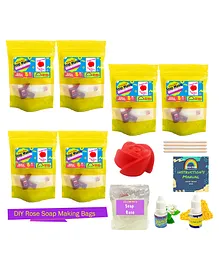 Yellow Nuts Soap Making Kit Pack of 6 - Multicolour