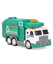 Dickie Free Wheel Recycling Toy Truck - Green White
