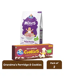 Bebe Burp Organic Baby Food Instant Mix Porridge & Cookies Pack of 2 - 150 g & 200 gm
