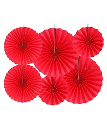Toyshine Party Wall Decoration Red - Pack of 6 