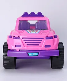 United Agencies Friction Powered Monster Beach Toy Jeep - Pink Purple