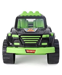 United Agencies Friction Powered Monster Beach Toy Jeep - Green Black