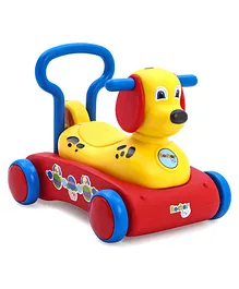 Girnar 3 in 1 Dog Rocker Walker and Ride On - Yellow Red