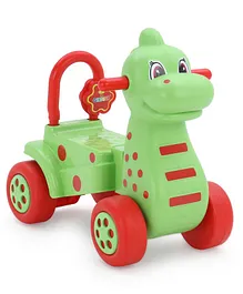 Girnar Dino Ride on with Grip Handles - Green