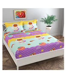 Florida Cotton Standard Double Size Bedsheet - Multicolour