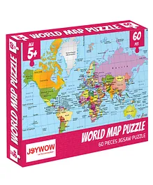 Littleland World Map Jigsaw Puzzle Multicolor - 60 Pieces