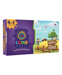 LUMA WORLD Guess The Fence All-in-One Educational Activiy Kit 66 Pieces - Multicolour