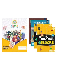 LUMA WORLD Number Quest Activity Book Pack  of 4 - English 