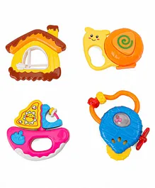 Toynest Classic Rattle Pack of 4 - Multicolour