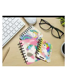 TERA13 Unicorn Password Diary Pack of 3 - Multicolour