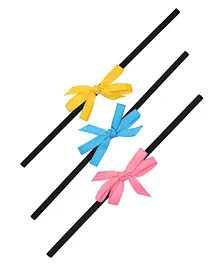 Funkrafts Pack Of 3 Bow Headbands - Multi Colour