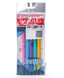 Nataraj Snappy Ball Pen Blue Pack Of 5 - Multicolor