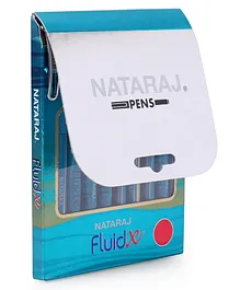 Nataraj FluidX Ball Pen Blue Pack Of 10 - Blue