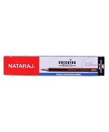 Nataraj Checking Pencils 10 Pieces - Red