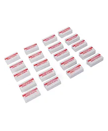 Natraj Plasto Jumbo Eraser Pack Of 20 - WHite