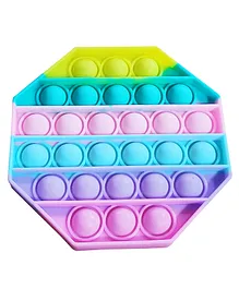 FFC Octagon Shape Pop Bubble Stress Relieving Silicone Pop It Fidget Toy (Colour May Vary)