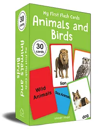 Wonder House Books My First Flash Cards Animal & Birds - 30 Cards