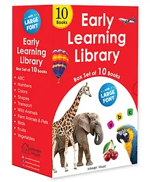 Early Learning Board Book Library Set of 10 - English