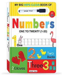 My Big Wipe And Clean Book of Numbers 1 to 20 - English
