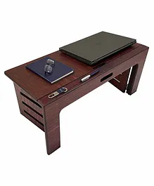 BIRDY BEDDY Foldable Study Table - Rosewood Brown