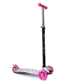 Fiddlys 3 Wheel Twist Scooter With 4 Height Adjustment - Pink