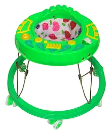 Baby Pa  Round Activity Walker With Musical Toy Bar- Green