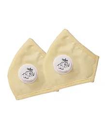 Advind Healthcare Smog Guard N95 Kids Mask With One Valve XS Beige - Pack of 2