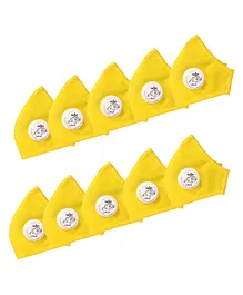 Advind Healthcare Smog Guard N95 Mask With One Valve Extra Small  Pack of 10 - Yellow 