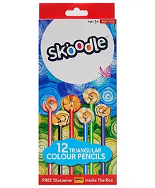 Skoodle Colour Pencils Pack of 12 - Multicolour