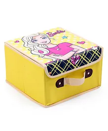 Ramson Barbie Multic Storage Organiser Box with Lid - Yellow 
