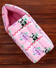 Fisher Price 3 in 1 Panda Printed Baby Carry Nest - Pink