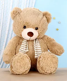 Dimpy Stuff Teddy Bear with Muffler Beige - Height 70 cm