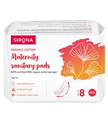 Sirona Natural & Ultra Soft Maternity Super XXXL Size Pads - 8 Pads