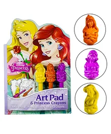 Disney Princess Art Pad With Sculpted Princess Crayons - English