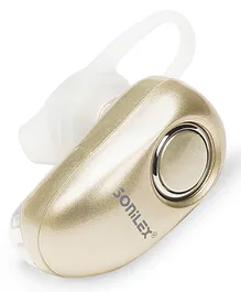 Sonilex BT78 Single Ear True Wireless Mono Bluetooth Headphone with In-Built Mic - Golden