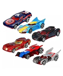 Sanjary Avengers Civil War Car Toy Multicolour - Pack of 6