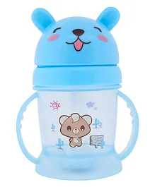 TINY TYCOONZ Cute Mickey Sipper cup with Straw and Handle Blue - 300 ml