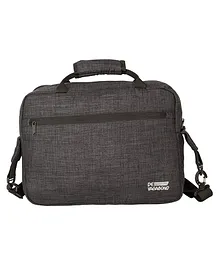 DE VAGABOND Polyester Laptop Messenger Bag Black - 15 Inches