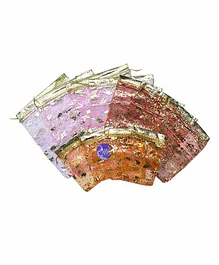 Asian Hobby Crafts Fabric Gift Pouches Multicolor - Pack of 12