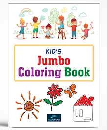 Kid's Jumbo Colouring Book - English