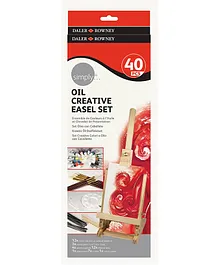 Daler Rowney Simply Oil Creative Easel Set Multicolour - Pack of 40 