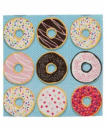 Party Anthem Donut Print 2 Ply Paper Napkins Multicolor - Pack of 40