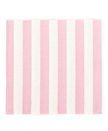 Party Anthem Striped Paper Napkins Pink - Pack of 40