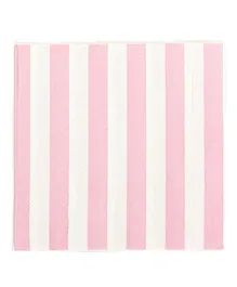 Party Anthem Striped Paper Napkins Pink - Pack of 40