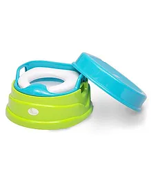 R for Rabbit Ding Dong 4 In 1 Convertible Potty Seat Cum Chair - Green Blue
