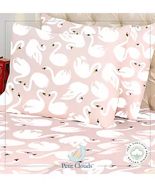 Petit Clouds Single Bed  Size Bedsheet  Pure Organic Cotton Bedsheet - Multi Color