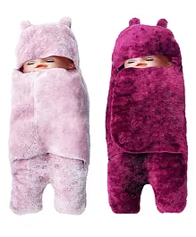 GOCHIKKO Baby Wearable Blanket Pack of 2 - Pink Purple