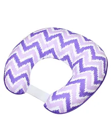 Bacati Chevron Printed Muslin Nursing Pillow - Purple